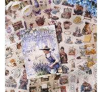Accessoires de scrapbooking Stickers Book PET & Washi Papier Stickers Fleurs Décoration pour Scrapbooking, Accessoires Journal, Accessoires de Journal, Autocollants d'album photo, 20 feuilles