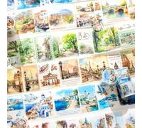 Accessoires de scrapbooking Washi Tape autocollants, 6 rouleaux de ruban adhésif de voyage, autocollants de scrapbooking pour scrapbooking, journal, bullet journal, peinture, planificateurs
