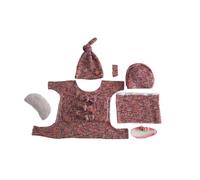 Accessoires de séance photo pour la fête prénatale Cadeau pour nouveau-né Combinaison enveloppante extensible Support photo Fond Photo Décoration 7 pièces Accessoires de séance photo pour nouveau-né