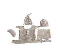 Accessoires de séance photo pour la fête prénatale Cadeau pour nouveau-né Combinaison enveloppante extensible Support photo Fond Photo Décoration 7 pièces Accessoires de séance photo pour nouveau-né