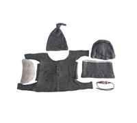 Accessoires de séance photo pour la fête prénatale Cadeau pour nouveau-né Combinaison enveloppante extensible Support photo Fond Photo Décoration 7 pièces Accessoires de séance photo pour nouveau-né