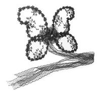 Accessoires de séance photo pour nourrisson - Dentelle - Fleurs - Ailes de papillon - Pour nouveau-né - Costume d'ange - Pour fête prénatale - Fond de photo