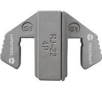 Accessoires de sertissage TOOLCRAFT Insert de sertissage pour connecteurs 4P4C/Rj22 adapté pour marque (pinces): TOOLCRAFT PZ-500