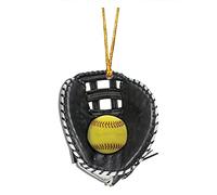 Accessoires de softball Pendentifs décorés Gants de softball Décoration plate pour les amateurs de softball Athlètes Cadeaux 2026 Nouveau, a, taille unique