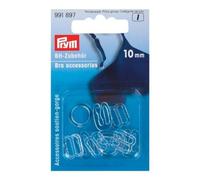 Prym Bra Accessories, Transparent, 10mm, KST, 10 Stück