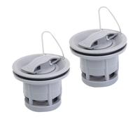 Accessoires de Sports aquatiques à Double joint, avec Valve d'air à 8 rainures, pour bateau à rames gonflable, Kayak, canoë, 2 pièces