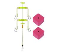 Accessoires de support anti-règlement de pêche Rigu-Binding Tournoi Loisirs Spatule Torche 8 Crochets pour la pêche au fond de la pêche au fond Balle à bulles de pêche à la carpe argentée Carpe