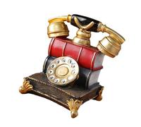 Accessoires de téléphone en résine antique pour photographie de film, art victorien, bureau d'art, cadrans rotatifs vintage, sculpture de téléphone, café, décoration de bureau
