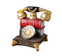 Accessoires de téléphone en résine antique pour photographie de film, décors victoriens époques de bureau, cadrans rotatifs vintage, sculpture de téléphone, modèle de téléphone miniature