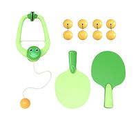Accessoires de tennis de table d'intérieur à suspendre pour entraînement Moyen Âge Loisirs 9 balles Vert 22,5 x 14,5 cm