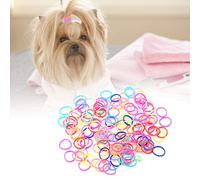 Accessoires de Toilettage pour Animaux de Compagnie, Bandes en Caoutchouc à Haute élasticité, 100 Pièces, pour Le Toilettage des Chiens et des Chats, Jolies Couleurs