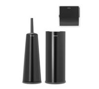 Accessoires de toilette Balance, set de 3, noir mat