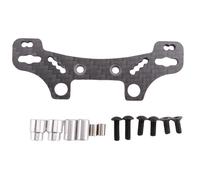 Accessoires de tour d'amortisseur avant et arrière en fibre de carbone pour Tamiya TT02 TT-02 TT02D TT02R TT02T 1/10 RC Off Road Car Upgrade Parts