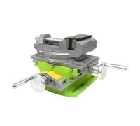 Accessoires de tour, Machine À Tour 2 En 1, Étau Coulissant Croisé, De Perçage Composé, Base Pivotante, Table Travail Alliage D'aluminium,Pièces de tour à métaux