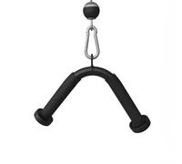Accessoires de traction Lat - Poignées de gym Pro-Grip, rameur creux | Permet divers entraînements du dos, renforce la résistance des lattes et des biceps, construction en acier massif, améliore la