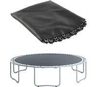 Accessoires de trampoline - Tapis de saut rond noir en toile filet de sécurité 4,3 m avec 84 boucles pour une protection ultime
