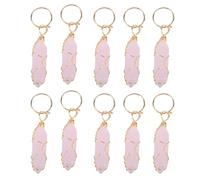 Accessoires de tresse anneaux de cheveux Dreadlock bijoux embouts d'enroulement pendentifs de cheveux pour femmes jeunes filles alliage de haute qualité matériau ABS 10 pièces (XK-1)