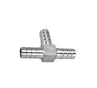accessoires de tuyau flexible, Raccord de tuyau cannelé en acier inoxydable 304 de tailles multiples, filetage BSP, raccord de tuyau, coude croisé en T YL(T-type,16mm)