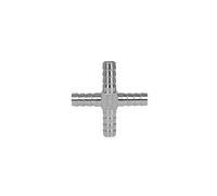 accessoires de tuyau flexible, Raccord de tuyau cannelé en acier inoxydable 304 de tailles multiples, filetage BSP, raccord de tuyau, coude croisé en T YL(Four Way,12mm)