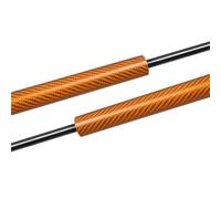 Accessoires de véhicule Entretoises À Gaz De Capot pour Mazda CX3 DK 2014 - 2022, Tige De Support De Levage, Amortisseur Hydraulique À Ressort, Accessoire De Choc(Carbon Fiber Orange)