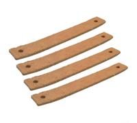 Accessoires de vélo d'appartement 4 plaquettes de frein en laine ou en cuir de vache pour une meilleure sécurité (4 plaquettes en cuir de vache)