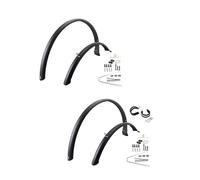 Accessoires de vélo Face Lot de 2 Garde-boues de vélo de Route à Couverture complète, Garde-Boue Avant et arrière for vélo, Protection Contre la Pluie et la poussière, 700C(Without 2 Rings)