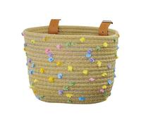 Accessoires De Vélo Tissés - Matériau Respectueux De L'environnement, Support De Grande Capacité, Suport De Style Bohème | Support Universel, Sac De Banlieue Léger, Bac De Colonne De Direction