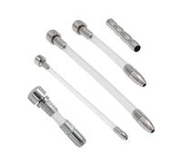 Accessoires de verrouillage de chasteté plats amovibles, dispositif de chasteté en acier inoxydable, long tuyau en Silicone, tige creuse en métal pour oeil de cheval, ensemble de bouchons d'urètre