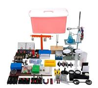 Accessoires de vie Équipement d'expérimentation de physique de laboratoire Kit complet de verrerie expérimentale optique Boîte d'instruments de détection thermique électromécanique avec pressur