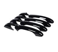 Accessoires de voiture Capuchon de poignée de porte Autocollants de garniture pour Jeep pour Patriot 2007-2017 Noir Fibre de carbone Extérieur Côté Accessoires de voiture (couleur : fibre de carbone