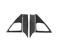Accessoires de voiture en fibre de carbone compatibles avec Infiniti Q50 2014-2020 (ensemble de 4 piliers A intérieurs)