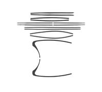 Accessoires de voiture en fibre de carbone compatibles avec Infiniti Q50 2014-2020 (poteaux de fenêtre (14 pièces)