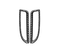 Accessoires de Voiture en Fibre de Carbone Véritable, Cadre de Feu Antibrouillard Arrière, Petite Décoration, Protection pour 595 2016+