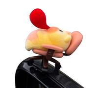 Accessoires de voiture Kapybara mignons - Mini statue décorative rotative douce antidérapante - Jouet Capybara pour tableau de bord, bureau, intérieur, vacances, Noël, famille, amis, adultes et