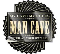 Accessoires de voiture Wrning Enter at Your Own Risk Lot de 10 autocollants amusants pour pare-chocs (8 x 12 cm)