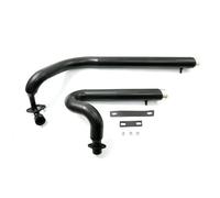 Accessoires d'échappement 1 Jeu De Silencieux D'échappement Pour Moto Pour Y-AMAHA Drag Star V-Star 650 XVS650A Classic DS650 XVS400 Toutes Années, En Acier Inoxydable(Nero)