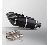 Accessoires d'échappement Échappement Moto Avec Double Collecteur Central Et Silencieux En Carbone Pour Kawasaki Z1000 2010-2017 2018 2019 2020 2021 2022 2023 2024(Nero)