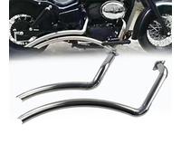 Accessoires d'échappement Pour Pots D'échappement Moto Pour H-ONDA Pour Shadow VT750/ Pour Spirit 750/Phantom 750/VT750C VT750C2 VT750C2B VT750DC ACE750 Pour Pour Aero 750(Silver)