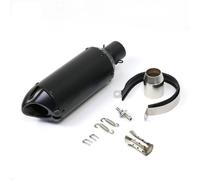 Accessoires d'échappement Silencieux D'échappement Moto 51 Mm En Acier Inoxydable Pour Y-AMAHA YZF R6 R15 R3 MT07 MT09 FZ09, Pour KAWASAKI ZX6R Z800 Z900, Pour Ninja400 Z400(Nero)