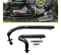 Accessoires d'échappement Silencieux D'échappement Moto Pour Y-AMAHA V-Star 650 XVS650 XVS400 DS650 400 Dragstar Drag Star Toutes Saisons(Nero)
