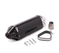Accessoires d'échappement Silencieux D'échappement Moto Universel 51 Mm Pour H-ONDA PCX125 CBR500R Pour Y-AMAHA NMAX155 FZ1N R6(Nero)