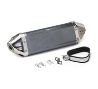 Accessoires d'échappement Silencieux D'échappement Moto Universel 51 Mm Pour Y-AMAHA FZ1, R6, R15, R3, MT07 Pour KAWASAKI ZX6R, ZX10, Z900(Grey)