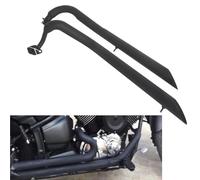 Accessoires d'échappement Silencieux D'échappement Pour Moto Pour Y-AMAHA XVS400 Drag Star 1996, 1997, 1998, 1999, 2000, 2001, 2002, 2003, 2004, 2005, 2006, 2007, 2008(Nero)