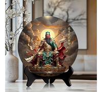 Accessoires décoratifs de Bureau, Statue du Dieu de la Fortune Guan YU, Ornements artisanaux, rocaille de Jardin, Micro-Paysage, bonsaï avec Socle.