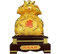 Accessoires décoratifs Ornements Feng Shui Lingot d'or/Yuan Bao Sac d'argent pour la Richesse Chance Décoration de la Maison Cadeau Attirer la Richesse la Bonne Chance, Décoration Feng Shui