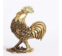 Accessoires décoratifs Ornements Pur Cuivre Zodiaque Argent Poulet Feng Shui Décoration Décoration de La Maison Artisanat Décoration Feng Shui Décoration
