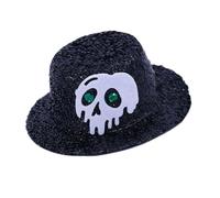 Accessoires décoratifs pour cheveux - Petits clips - Mini chapeau haut - Capuchons squelette - Barrette Halloween Cosplay Fête Halloween - Capuchons de crâne - Clips à cheveux