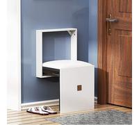 Accessoires décoratifs pour la Maison, Tabouret Pliant pour se Changer, Banc de Salle de Bain Mural en Bois, Chaise d'entrée Haut de Gamme, Design Gain de