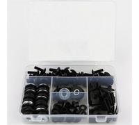 Accessoires décoratifs pour Motos Kit Complet De Boulons De Carénage De Moto, Clips, Écrous, Vis en Acier pour R1250RT R1200RT 2014 2015 2016 2017 2018 2019(Noir)