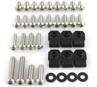Accessoires décoratifs pour Motos Kit Complet De Boulons De Carénage De Moto, Vis pour K1200RS 1996 1997 1998 1999 2000 2001 2002 2003 2004 2005(Argent)